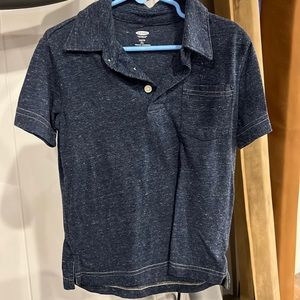 Old Navy Navy blue Collar Short Sleeve Shirt